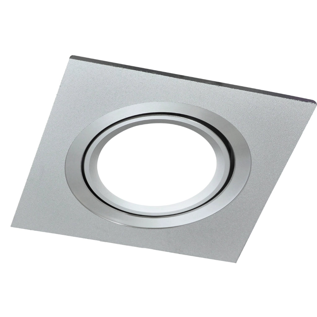 Faretto incasso SOUTH alluminio argento quad GU10 Polux