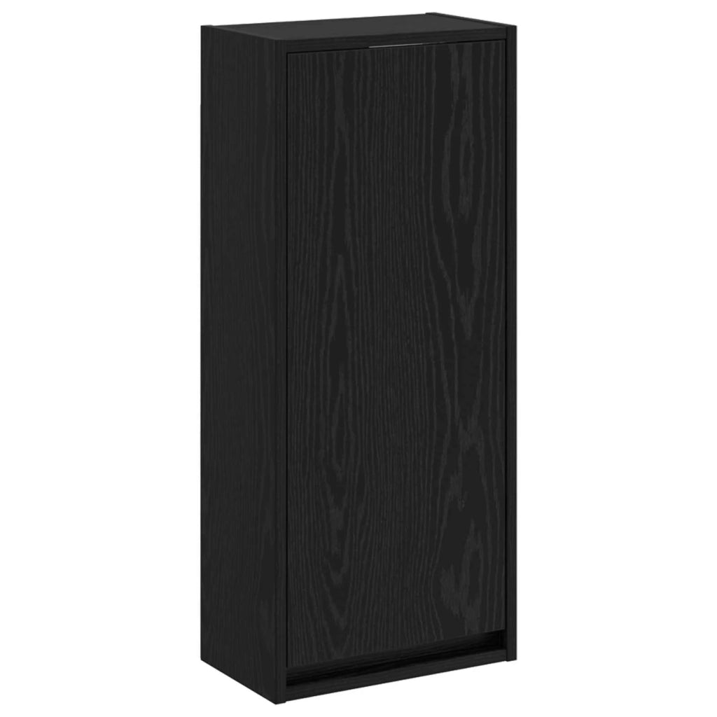 Mobile lavabo da parete Rovere Nero 35 x 20 x 81 cm