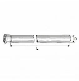 Tubo 1 bicchiere htem d.075 mm.2 000