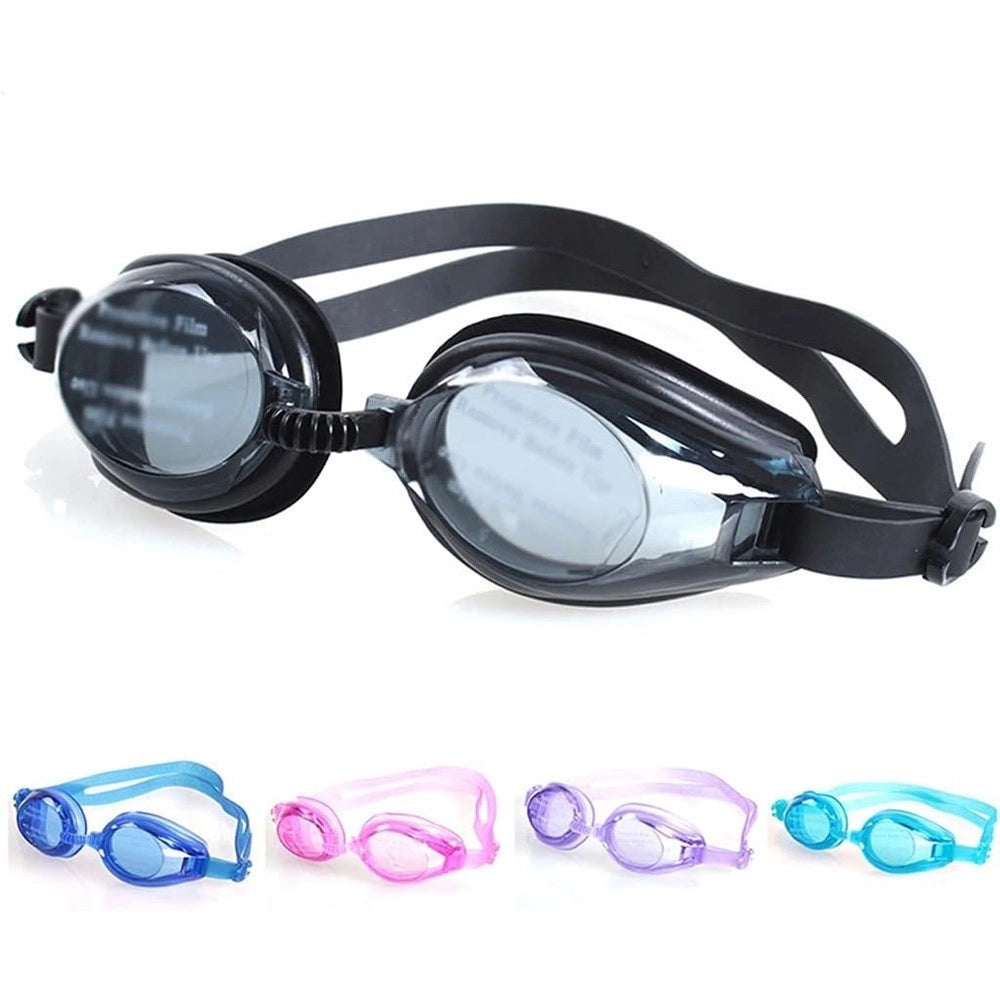 Trade Shop - Occhialini Nuoto Con Tappi Per Naso Orecchie Regolabili Antiappannamento 5 Colori 605422 -