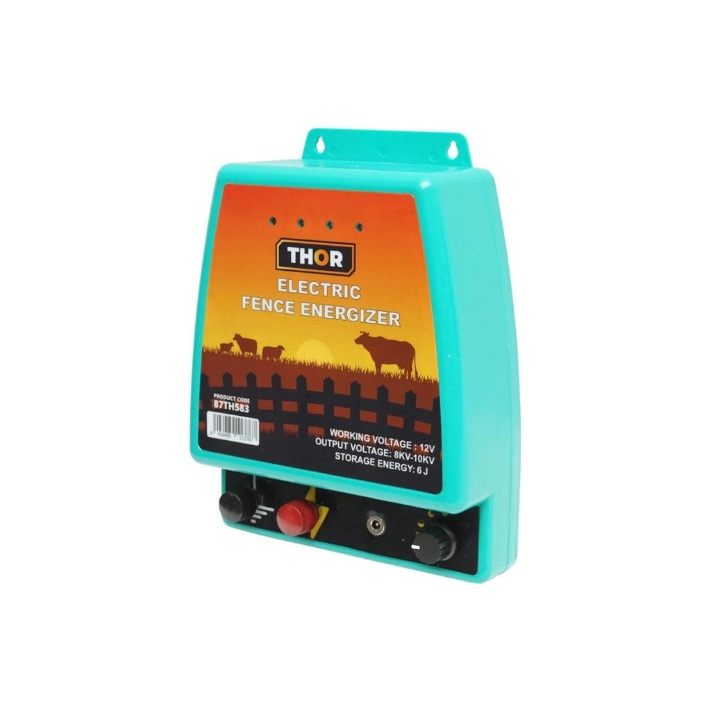 Elettrificatore a doppia alimentazione per recinto elettrico 12V - 220V 6 Joule Thor