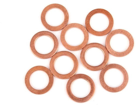 Giro di chiusura in rame per auto 12 x 18 x 1,5 mm - Anello di sigillatura con alta qualità