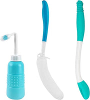 Kit di aiuto per il bagno per pulire e spazzolare - Spazzola per il sedere con lunga portata