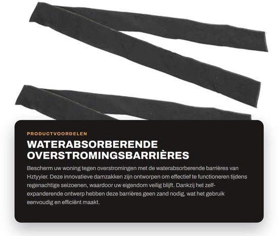 Barriera Antiozione Herbruikbaar - Impermeabile - Espansione Auto-Regolata - Flessibile - Protezione per Porta/Fenestra - Sacco di Difesa con Materiale Assorbente - Difesa Idrorepellente