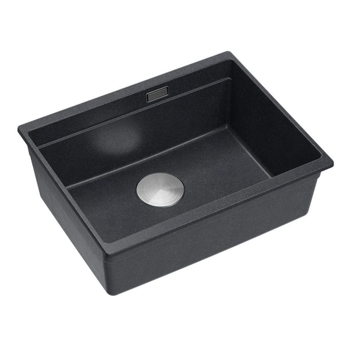 Lavello In Granito Logan 100 Black Metallic Oro