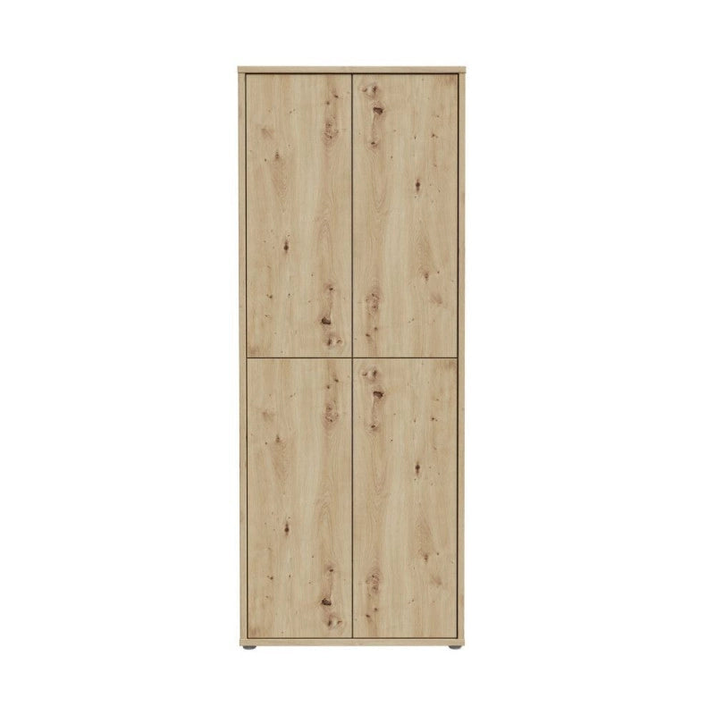 Mobile multiuso Medea 4 ante colore rovere 74.5x34.9xH191.9 cm.