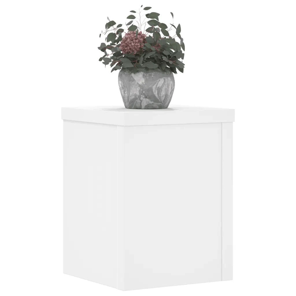 Supporti per Piante 2 pz Bianchi 15x15x20 cm Legno Multistrato