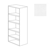 Modulo H 212  per ufficio ibisco bianco frassinato