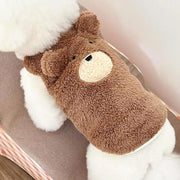 Pantaloni caldi per piccoli e medi cani e gatti - Cappotto di lana soffice per cuccioli - Abbigliamento caldo per tempo freddo - Khaki - Taglia L