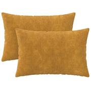 Federa 2 pcs HEERLEN Giallo 50 x 80 cm Fleece in microfibra 912021