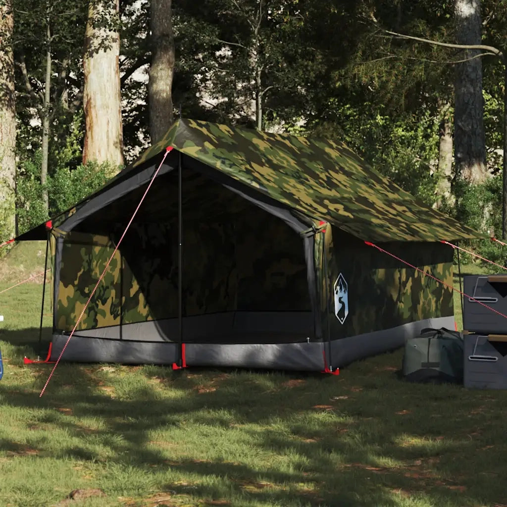 Tenda da Campeggio per 2 Persone-Tenda per Escursionismo Mimetica Impermeabile 398527