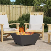 Braciere Nero 60 x 60 x 30 cm Acciaio Corten 858966
