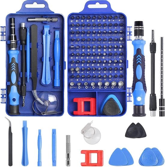 115 pezzi in 1 set di chiavi a serraggio, kit di riparazione professionale Faireach con valigetta portatile, set di chiavi a serraggio magnetico per PC, computer, telefono cellulare, tablet