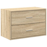 Mobile contenitore impilabile con 2 cassetti per soggiorno/camera da letto 60 x 31 x 40 cm legno composito rovere Sonoma 02_0051192