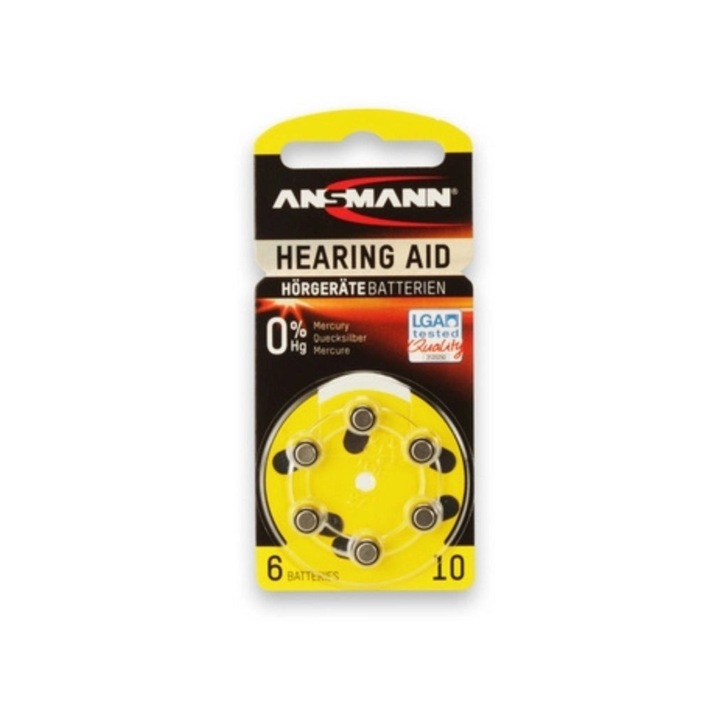 Ansmann Batteria bottone Zinco-Aria da 1,4V Conf 6 pz