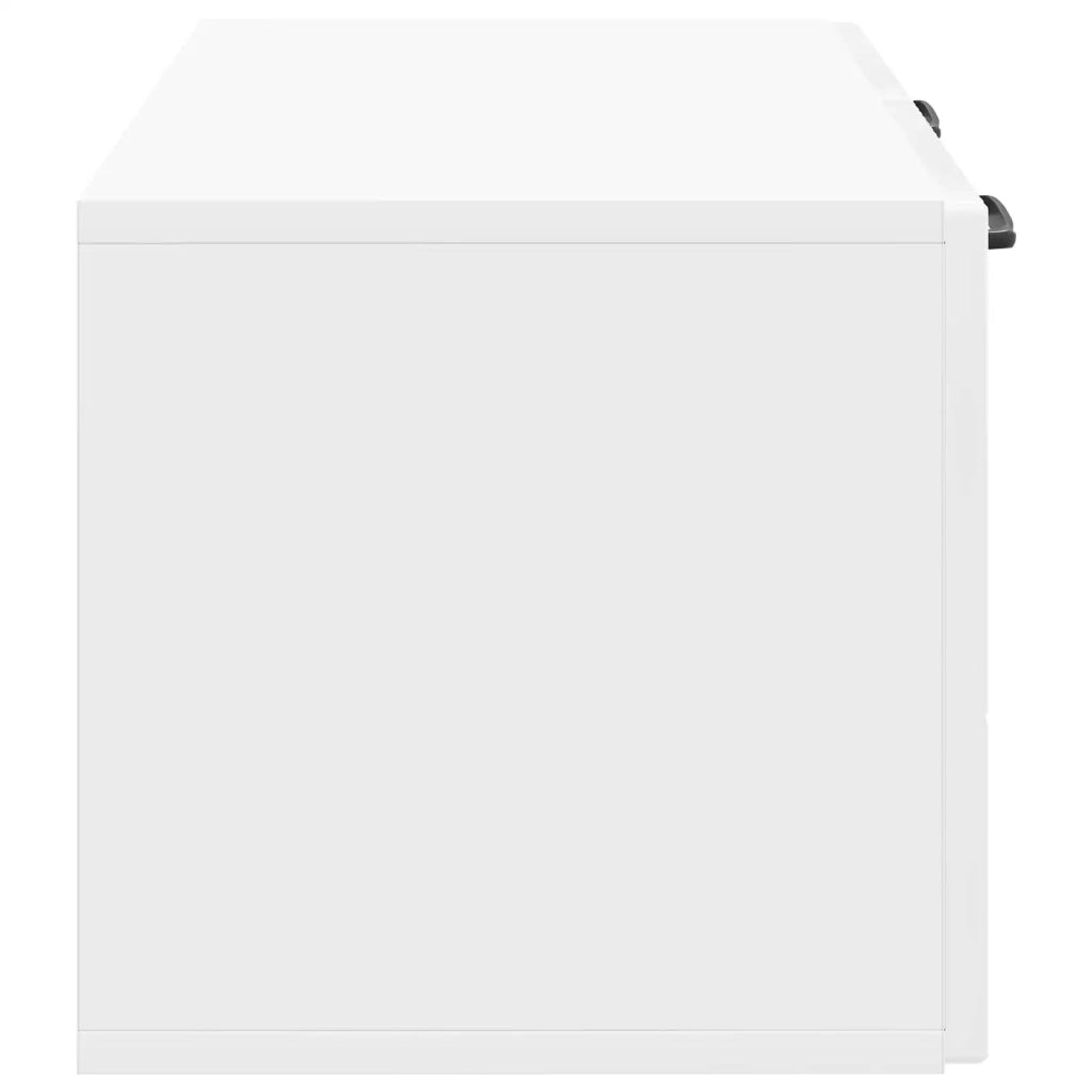 Mobile Porta TV da Muro Bianco Lucido 59,5 x 31 x 30 cm