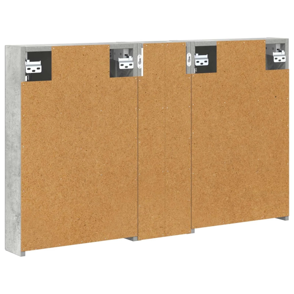 Set di Armadi da Bagno con porta 3 pcs 100 x 10,5 x 60,5 cm 3403699