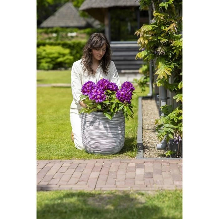 Capi Jardiniere Nature Rib 35 x 34 cm Avorio KOFI932