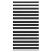 Tenda a rullo | Tenda avvolgibile zebra 120,9x230 cm Tessuto Larghezza 116,7 cm nero