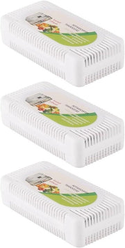 Deodorante per Frigorifero e Congelatore - Rimuove Odori - Set di 3 pezzi - Geurabsorbeerder Efficiente - Frigorigerorefrigerante - Conservazione Fresca