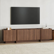 Nokarara, Mobile Porta tv Apertura a Ribalta, 180x35x46h cm Marrone Noce