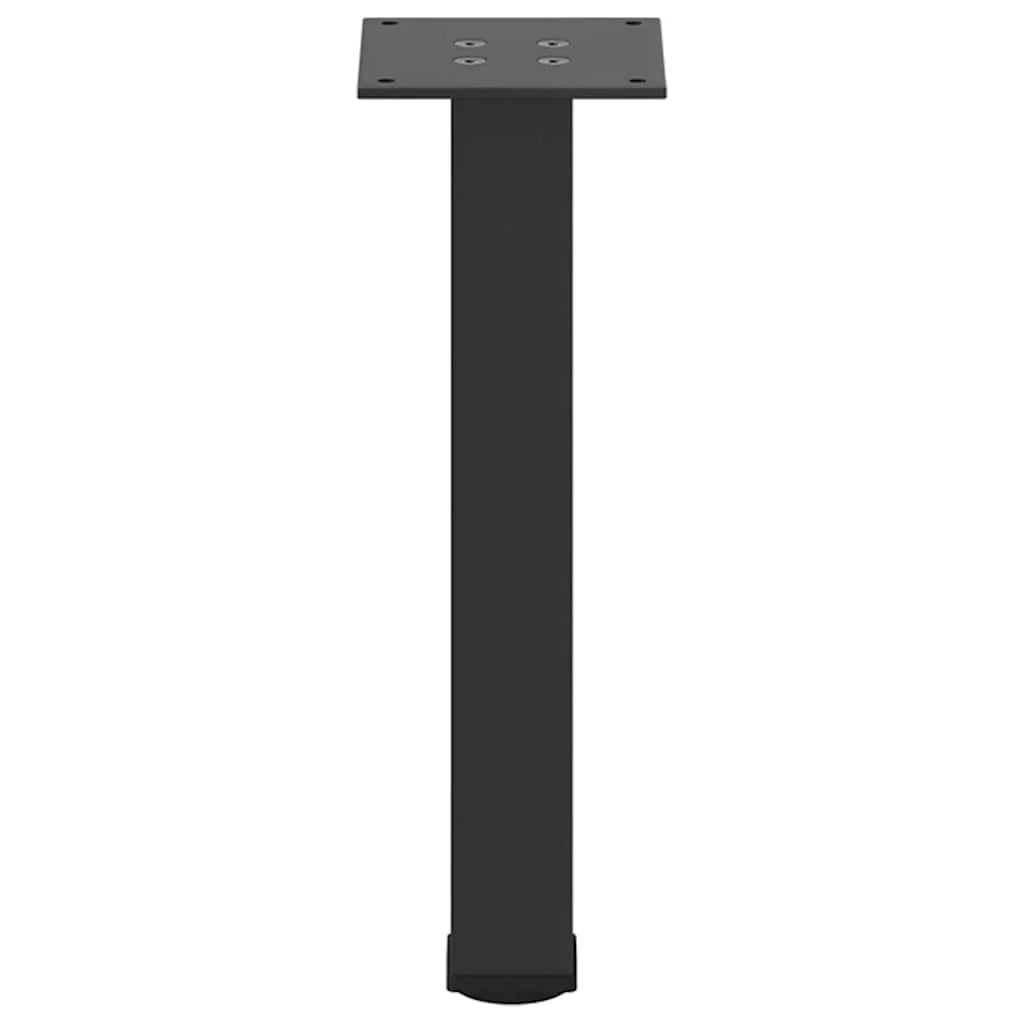 Set di 4 gambe regolabili per tavolino da caffè 42 x 40 x 40 cm design estetico moderno in acciaio nero 02_0056750