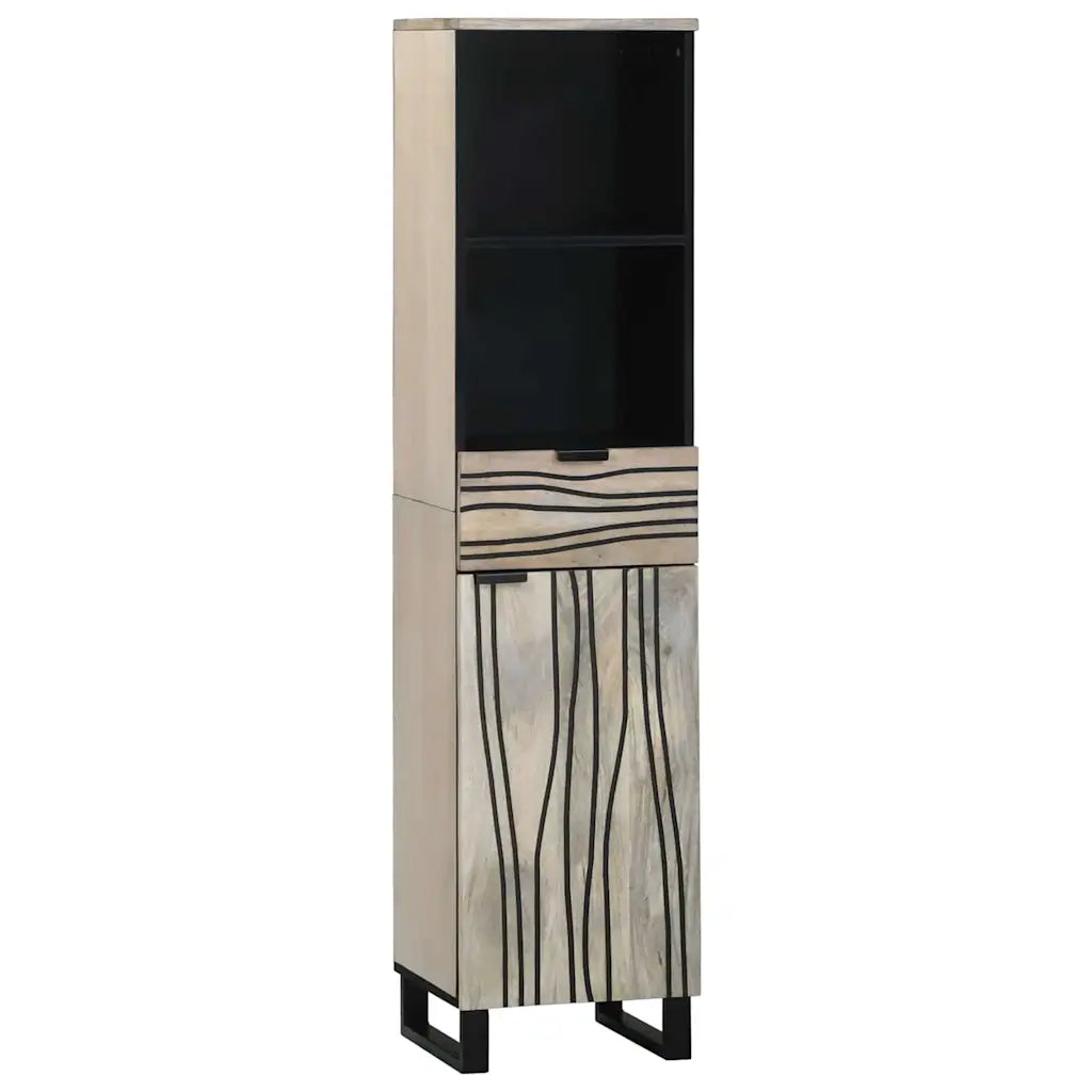 Set di mobili per il bagno 3 pcs Bianco Legno multistrato
