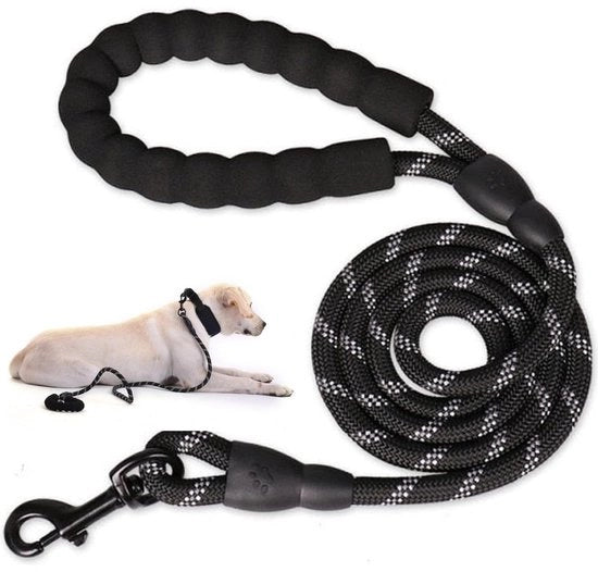 Cinturone per Cani 150 cm - Cinturone Adattabile - Cinturone Riflettente - Maniglione Rivestito - Nylon - Duraturo e Resistente - Cinturone per Cani