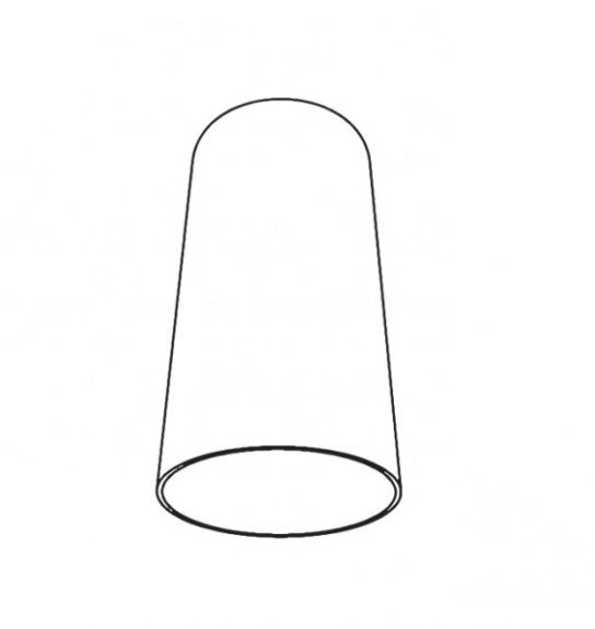 INFINITY-ACC. G Cono accessorio bianco satinato in vetro per Infinity G.
