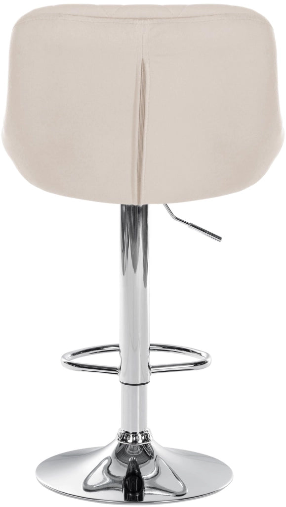 2er Set Barhocker Lazio Samt chrom