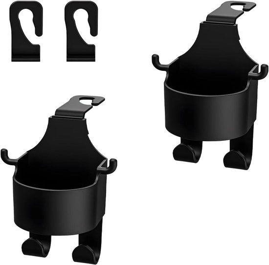 Sosteggi per bicchieri da 3 in 1 con grucce per sedile posteriore - 3 in 1 Sosteggi per bicchieri portatili (Set di 2)