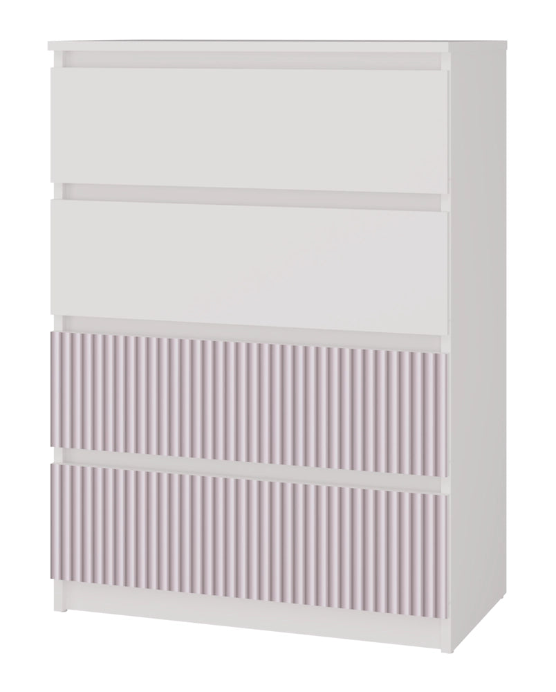 Cassettiera MALWA M4 ARTESO pink rosa per camera e soggiorno