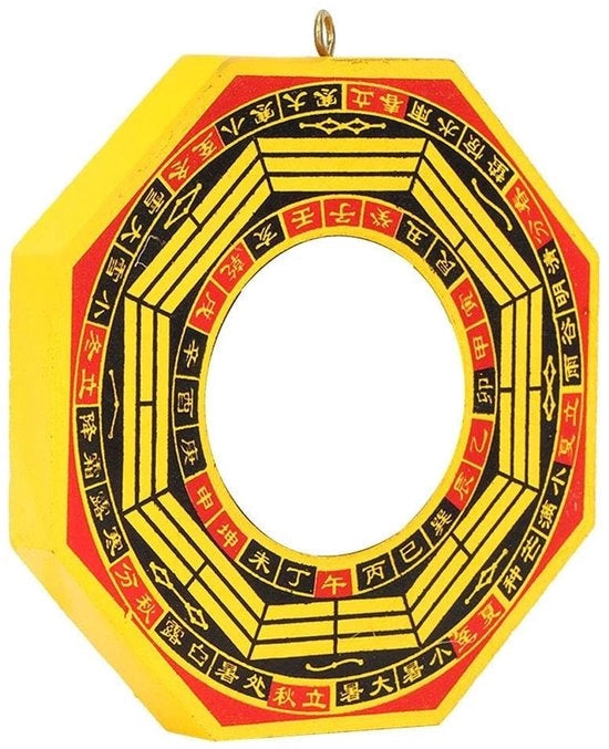 Specchio di Bagua - Riflessione Convessa/Concava - Specchio di Fortuna - Strumento Protettivo - Attraente Energia Positiva