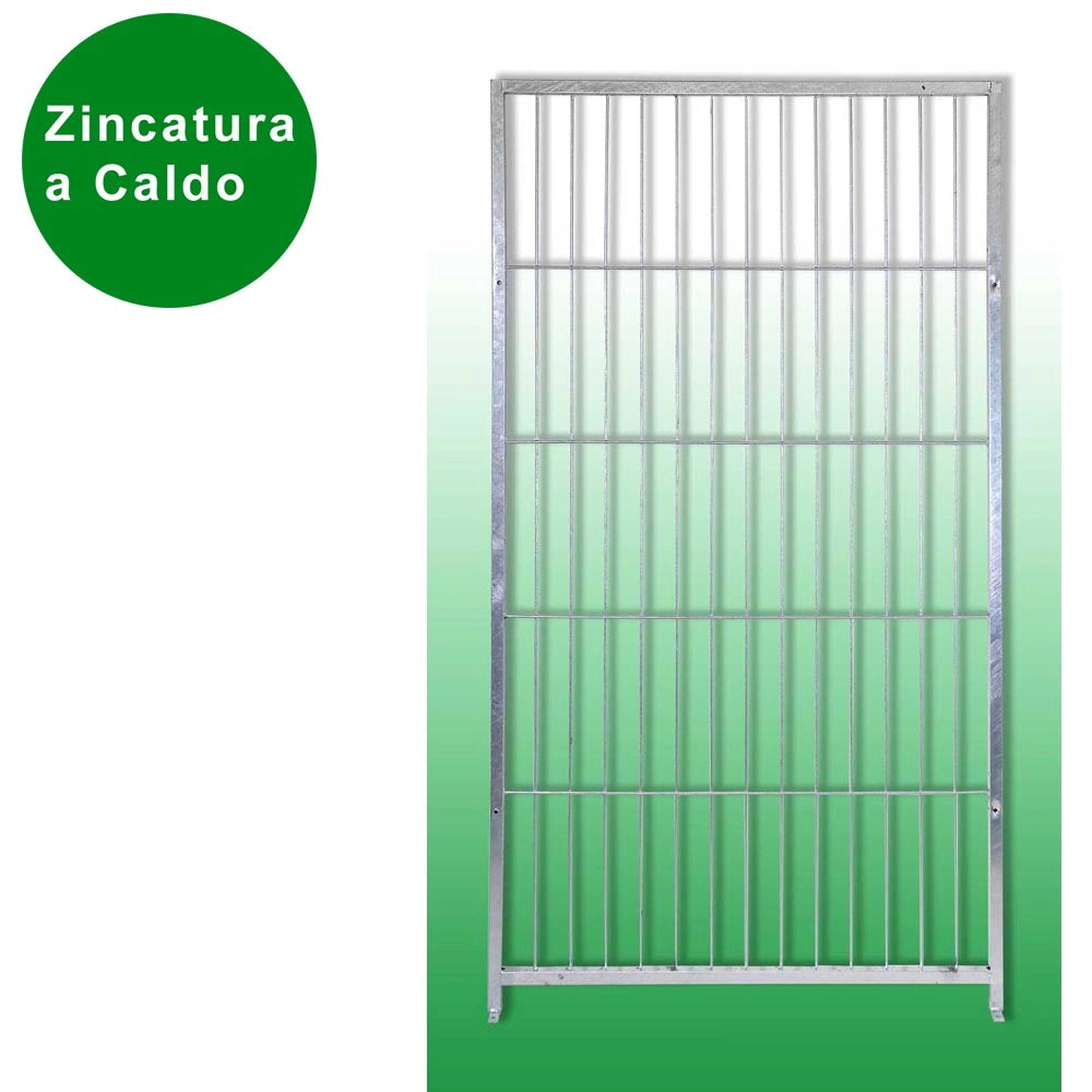 4 pannelli semplici in rete per box cani con zincatura a caldo ciascuno misura 100xh180 cm