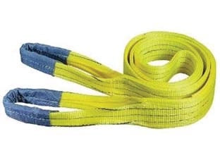 CINGHIA DI SOLLEVAMENTO CON FASCIA  A DOPPIO STRATO MM.100  mt.4 x mm100h.  portata Kg.3000 colore giallo    EXCEL