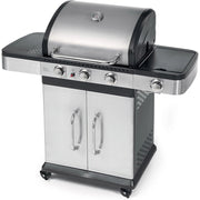 BARBECUE A GAS 3 FUOCHI+FORNELLO LATERALE BBQ COPERCHIO INDIANAPOLIS 4 OMPAGRILL