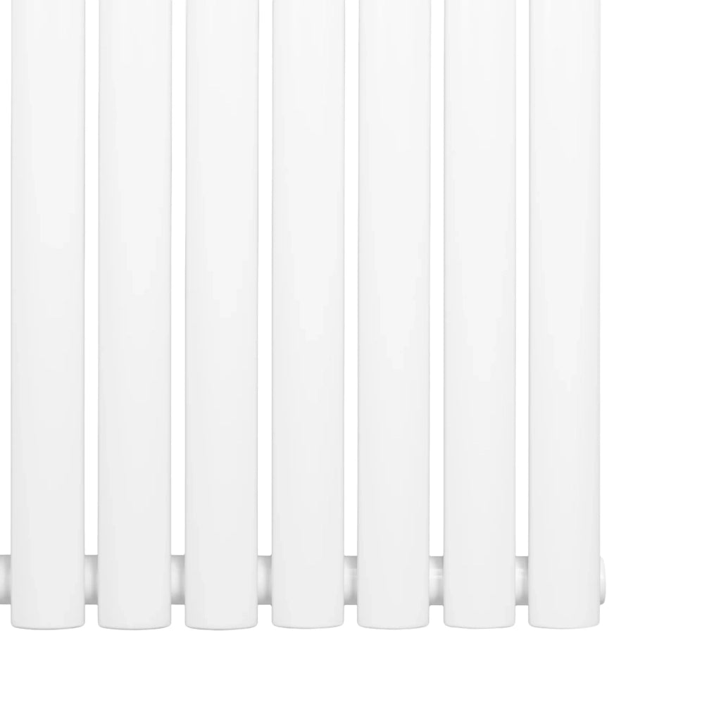 Radiatore Verticale Design Ovale Colonna Singola Bianco 1800x360 mm