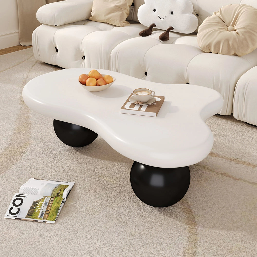 Tavolino-Xylo-Cloud LED 16 colori design nuage piedi tondi