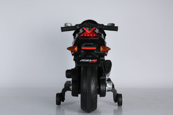 Moto Elettrica per Bambini 12V con Licenza Aprilia RSIV Small Nera