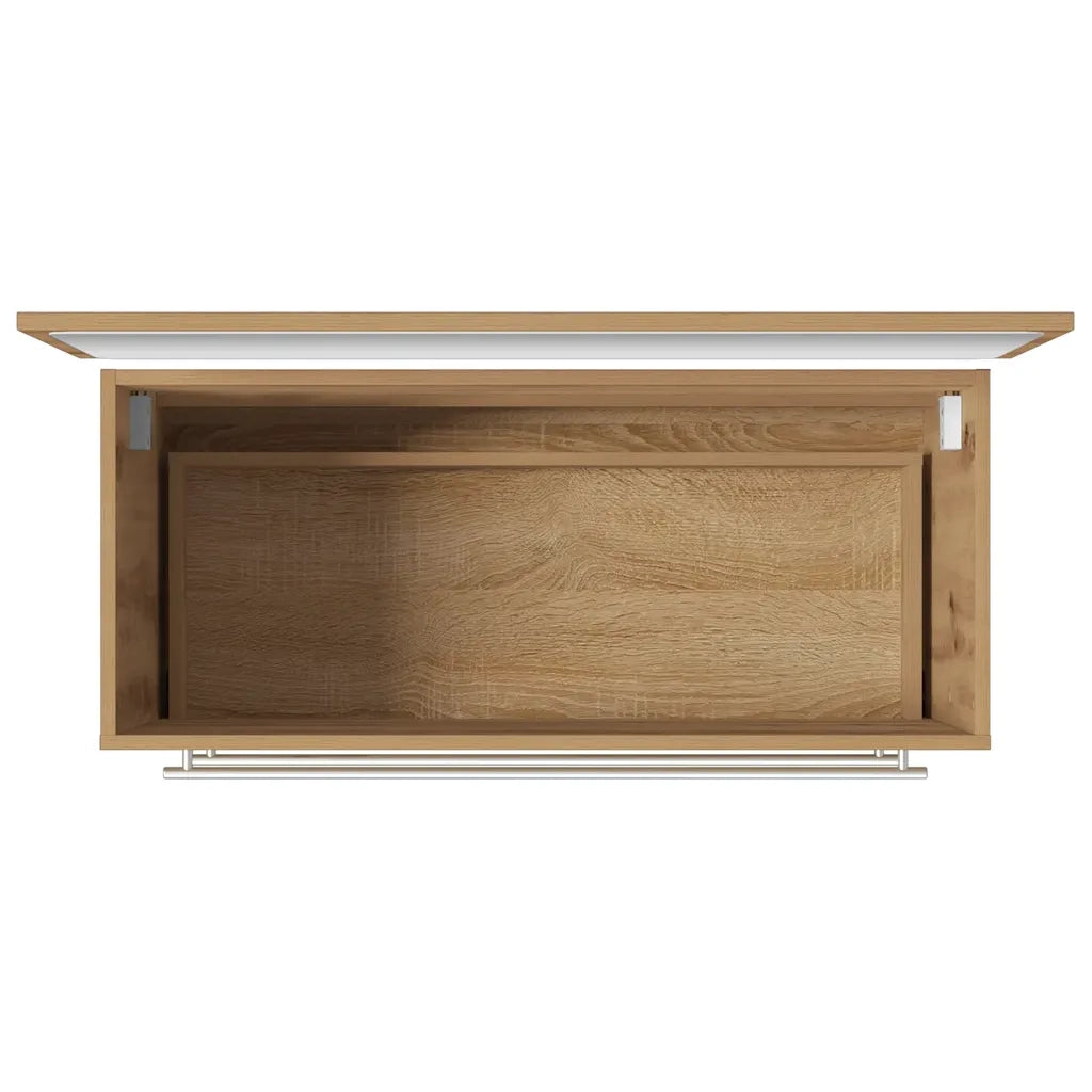 Set Mobili da Bagno 2 pz Rovere Artigianale Legno Multistrato
