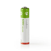 Confezione da 4 batterie ricaricabili NiMH-AAA 1,2V DC 700mAh Precaricate  Nedis
