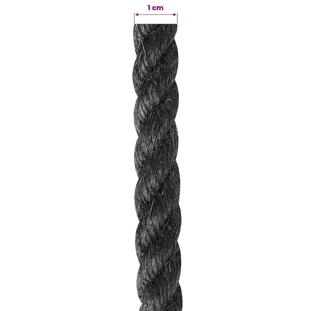 Corda di Juta 10 Nero 100% juta Tossa