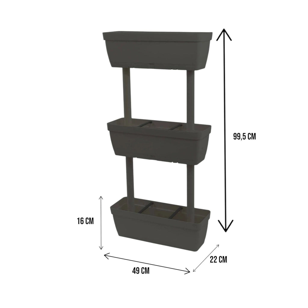 Aldunga, Oggettistica Sfumatura Colore Struttura Antracite Made in Italy, Nero Antracite