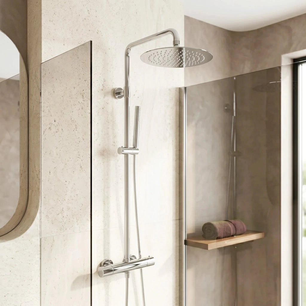 Soffione Doccia Rotondo Rea Js-p014 25cm Chrome
