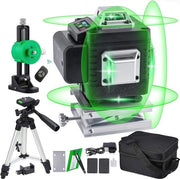 Nivellatore Laser 4D 360 Gradi con Comando a Radio a Distanza - Livello Automatico e Batteria Ricaricabile - Strumento Preciso per Applicazioni di Pavimentazione e Parete