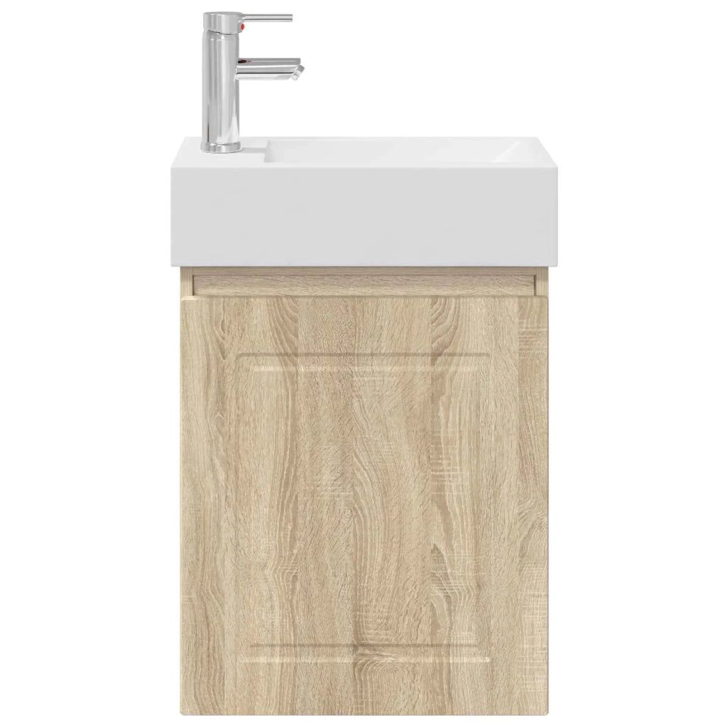Mobile bagno con rubinetto Rovere Sonoma 45,5 x 22,5 x 84 cm