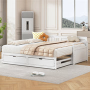 Letto daybed - Xylo - 90/180x190 cm 2 in 1 pino bianco