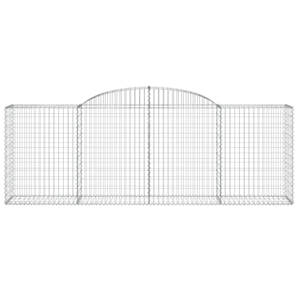 Cesti Gabbioni ad Arco 4 pz 300x50x100/120 cm Ferro Zincato 3146703