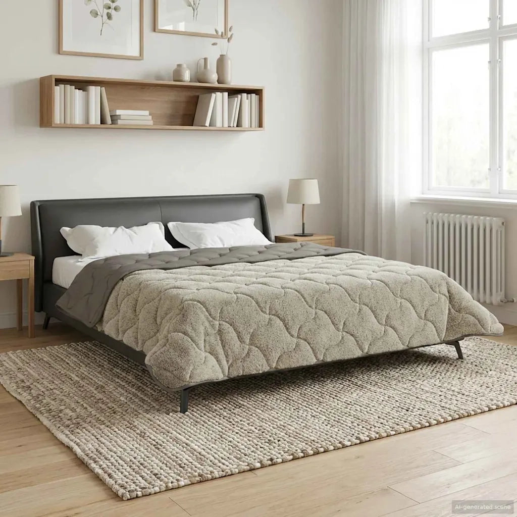 Duvet Estivo Trapuntato Grigio chiaro 200 x 240 cm