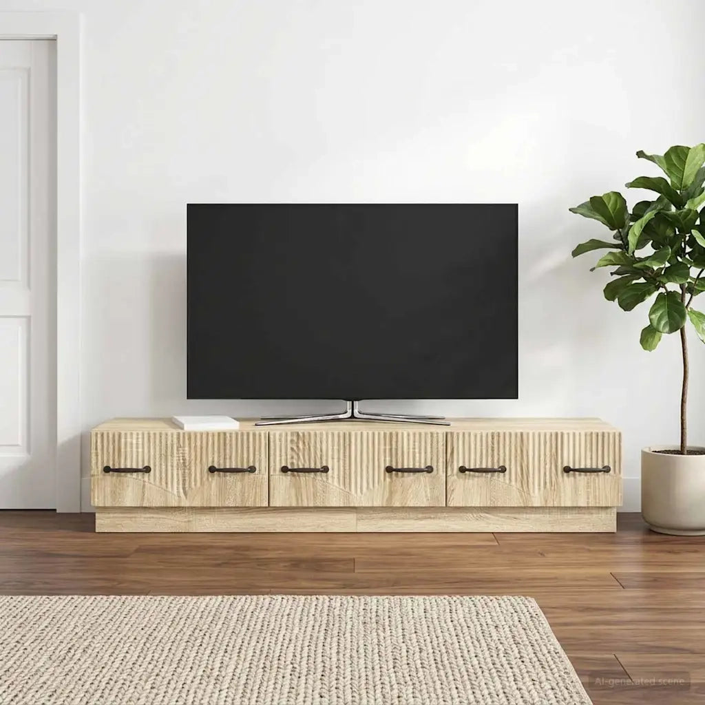 Mobile TV Rovere Sonoma 147 x 34,5 x 27 cm Legno ingegnerizzato 895397